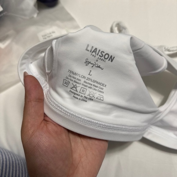 Liaison The Label x Sydney Adams — White Braid Bra - Picture 7 of 7